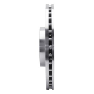 Land Rover Defender 110 Brake Rotor (1) - Front Right - R1 Concepts - Drilled & Slotted - Silver - `18-`25